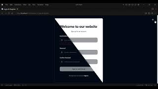 Modern Split Login & Registration UI | React, Tailwind CSS & Shadcn/ui