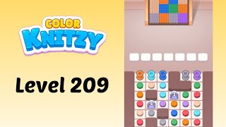 Color Knitzy Puzzle Level 209 Gameplay