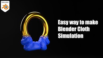 Blender Tutorial | Quick and Easy Vertex Weight Cloth Simulation #blender3d  #tutorial  #simulation