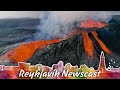 RVK Newscast #108: The Volcano Pushes Out 20 Metres High Lava Waterfall