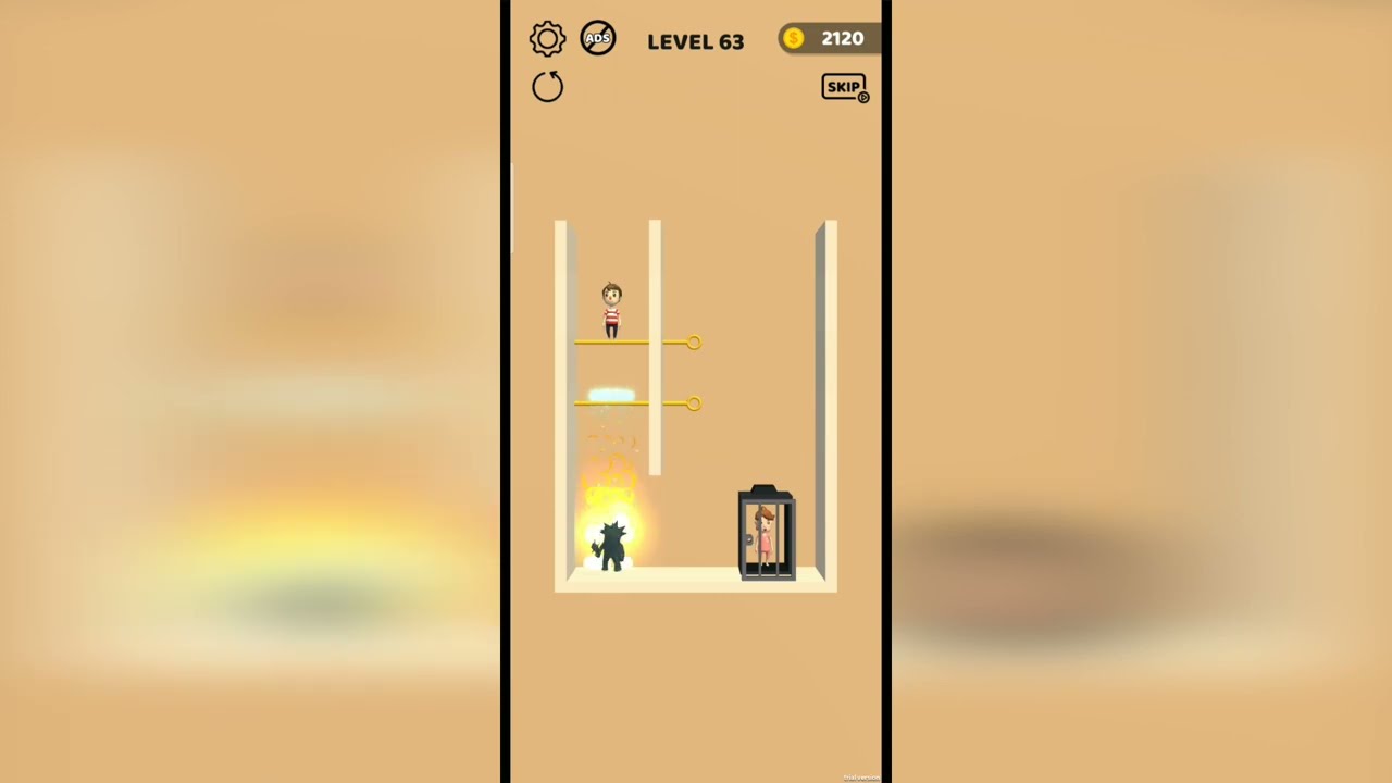 Pin Rescue Pull the Pin Game Level 63