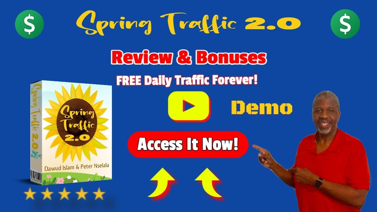 Spring Traffic 2 Review ⭐BONUSES 👷🏽‍♀️DEMO🎁Daily Traffic Forever!🔥