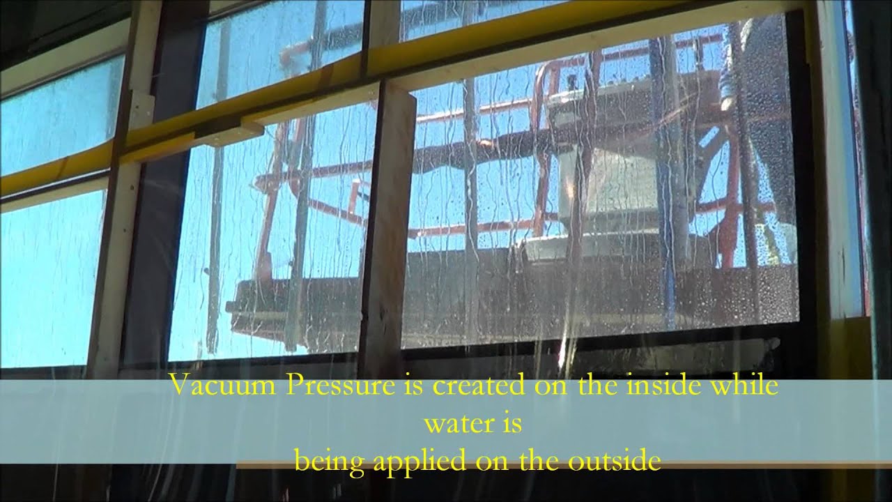 Golden Glass Water Fenestration Testing