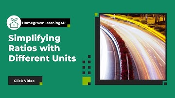 Simplifying Ratios with Different Units