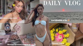 JUILLIANA DAILY: zambales trip, valentine’s day, visiting aivee clinic, flower knows makeup 💐🌼