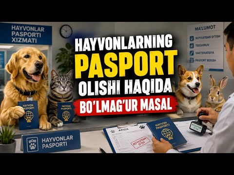 Hayvonlarga pasport berilishi nishonimizda…