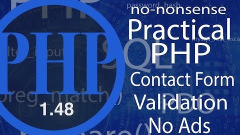 PHP | Full Double Contact Form | Validation| BadWords - video #48