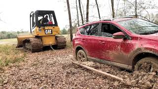 Stuck Rav4 getting pulled out