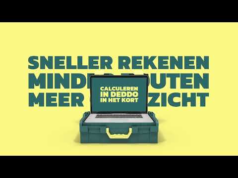 DEDDO | Eenvoudig en snel calculeren van je klus