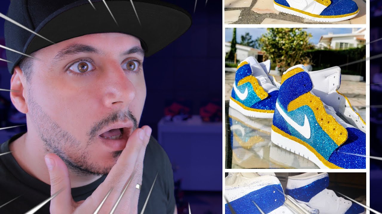CUSTOMIZAÇÃO AIR FORCE 1 REFLETIVO | COMO PINTAR TÊNIS BRANCO - YouTube