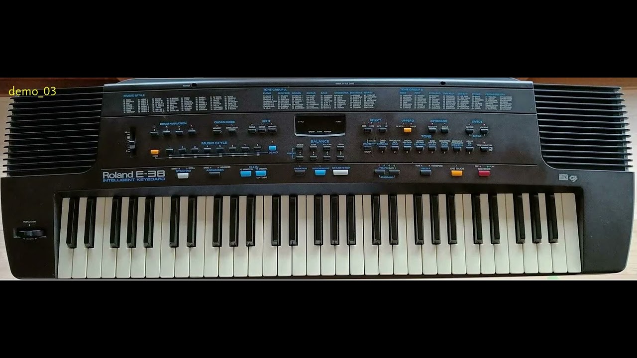 ROLAND E-38 (1995) - YouTube