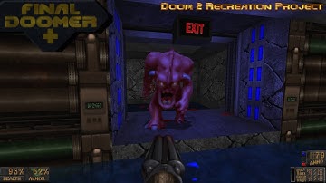 Final Doomer + v3.4 [HD Textures, RLA Monsters, Upscale] | Doom 2 Recreation Project: Map02 | 4K/60