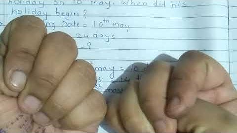 How to find starting date| CBSE class 5 maths|chapter 13 Time and temperature|Oxford book