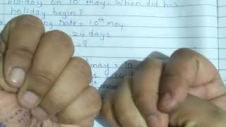 How to find starting date| CBSE class 5 maths|chapter 13 Time and temperature|Oxford book