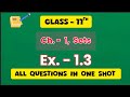Class 11th Maths  Ex. - 1.3 (Sets) ll One Shot ll Q.1 - Q.8 ll CBSE  NCERT ll