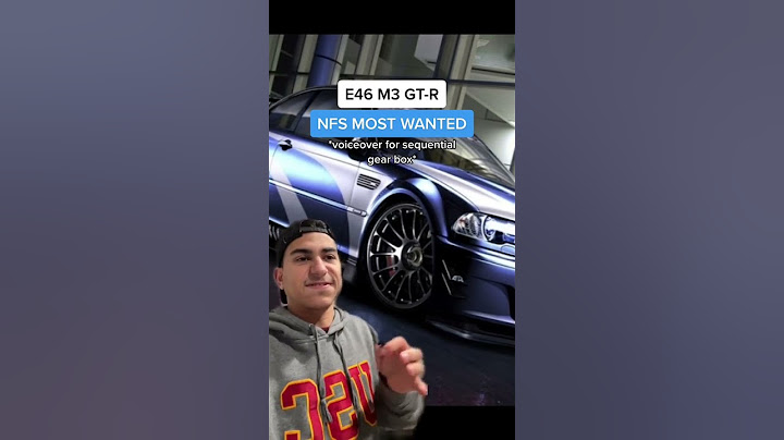 E46 M3 GTR NFS MOST WANTED *CAR SOUNDS WITH MOUTH*