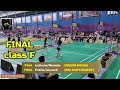 FINAL Class F : Listiarini + Michelle (POISON SMASH) vs Frisilia + Linawati (BSC) PREWAR CUP 2026