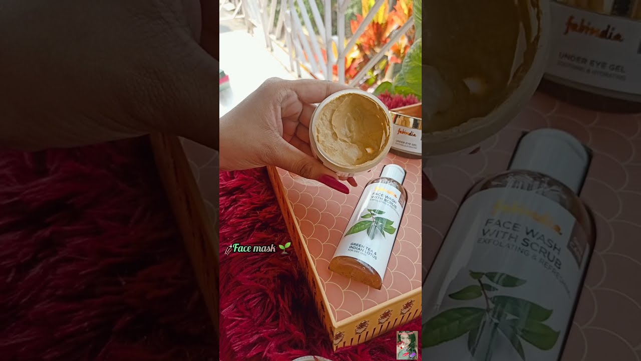 FABINDIA GREEN TEA & INDIAN LOTUS SKIN ESSENTIALS GIFT BOX || 🌱 