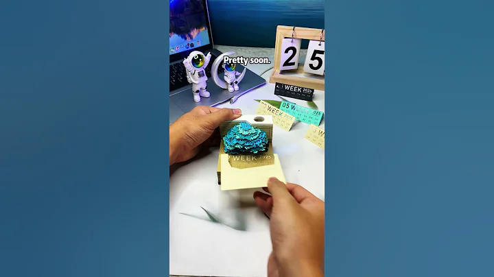 2025 3D Calendar Sheets Magic Treehouse Memo Pad With Lights For Christmas Gift #3dart  #christmas