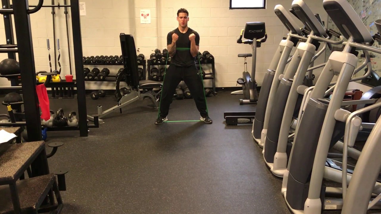 Exercise Demo: Band Zercher Squat - YouTube