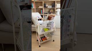 What’s in my cozy hobby cart ✨ ikea craft cart organization #cozy #hobby #journal