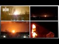 В российском городе Брянск загорелась нефтебаза. Очевидцы сообщают о взрывах