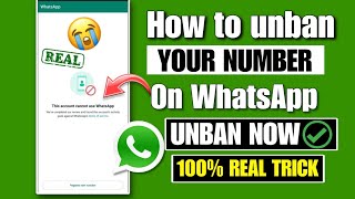 how to unban WhatsApp number 2023  | this account cannot use WhatsApp problem