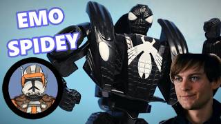 There was a Bully Maguire transformer?! Marvel Crossover Spider-Man Black Suit Symbiote
