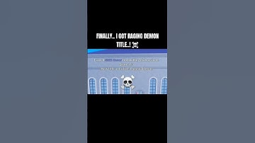 Finally.. I Got Raging Demon Title..! ☠️ #bloxfruits #roblox