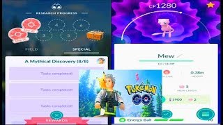 Pokemon Go Road to Mew - All Mythical Discovery Quests & Tasks