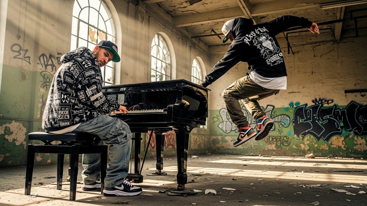 PIANO AND HIP-HOP | Energetic Instrumental Beat for Motivation