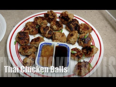 Thai Chicken Balls Video Recipe cheekyricho