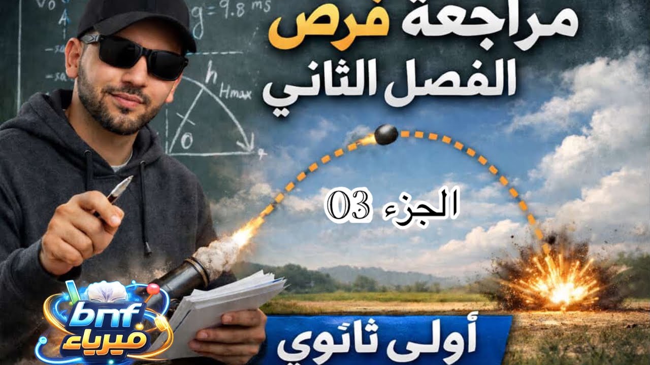 بث تفاعلي لمراجعة حركة القذيفة الجزء 03|| سنة اولى ثانوي