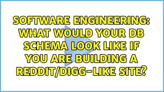What would your DB Schema look like if you are building a Reddit/Digg-like site