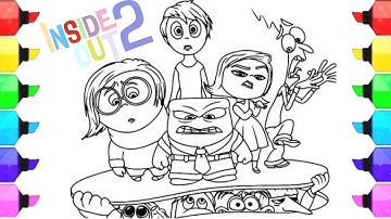 Inside Out 2 Coloring Pages/How to color All Main Bosses from Inside Out 2- NCS