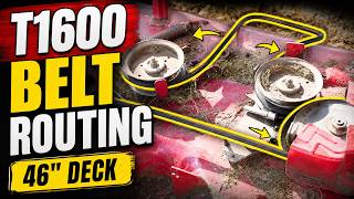 Craftsman T1600 46 Inch Deck Belt Replacement Routing
