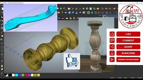 #How to Create #Rotary Design in #ArtCAM #pillar/banister/Chair leg/Cabriole leg/columns #CNC #Lathe