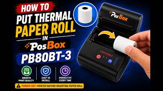 How to Load Paper in PosBox PB80BT-3 | Easy Paper Installation Guide