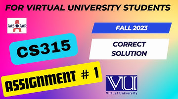 CS315 ASSIGNMENT 1 SOLUTION FALL 2023 | CS315 ASSIGNMENT 1 FALL 2023 |@aashkaar725| Network Security