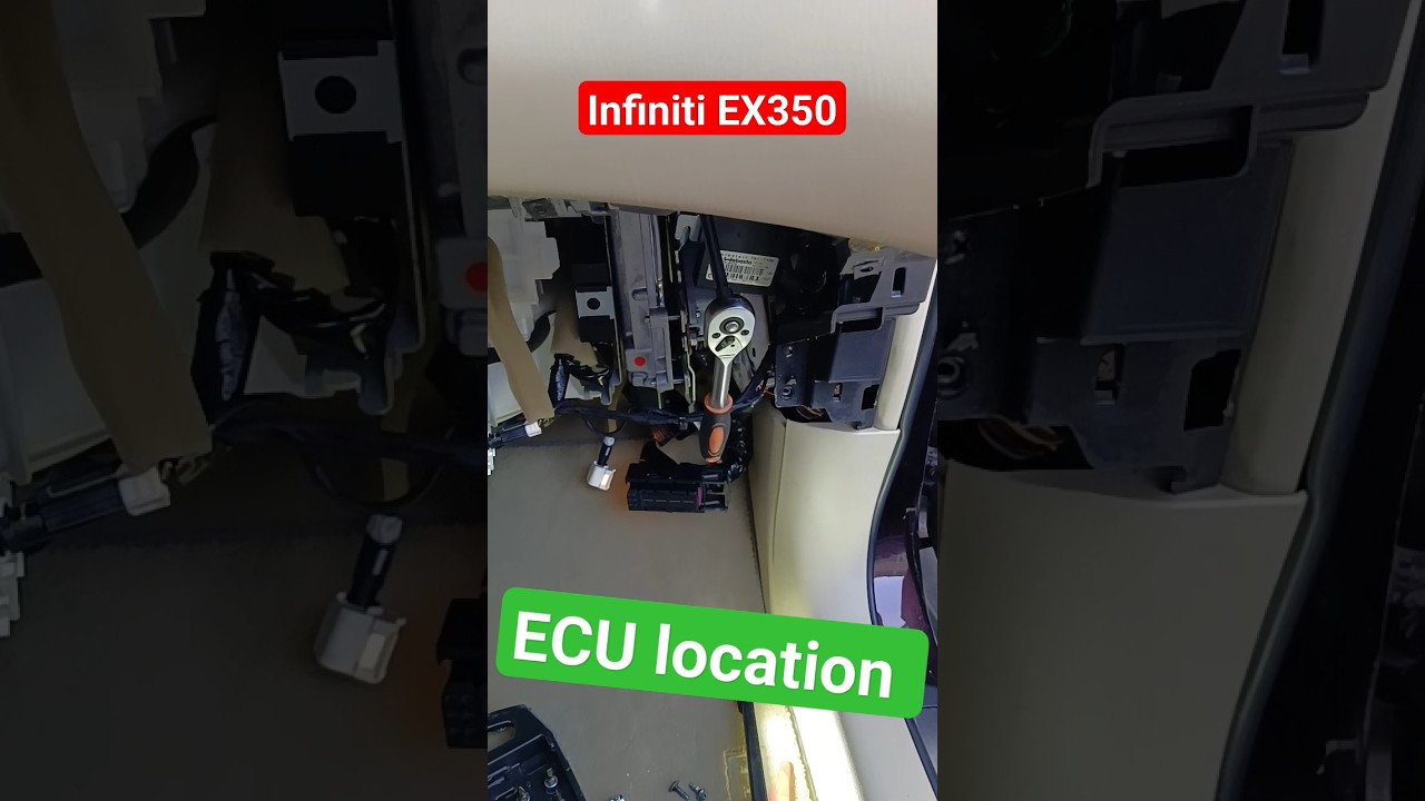 Infiniti EX35 ECU location.