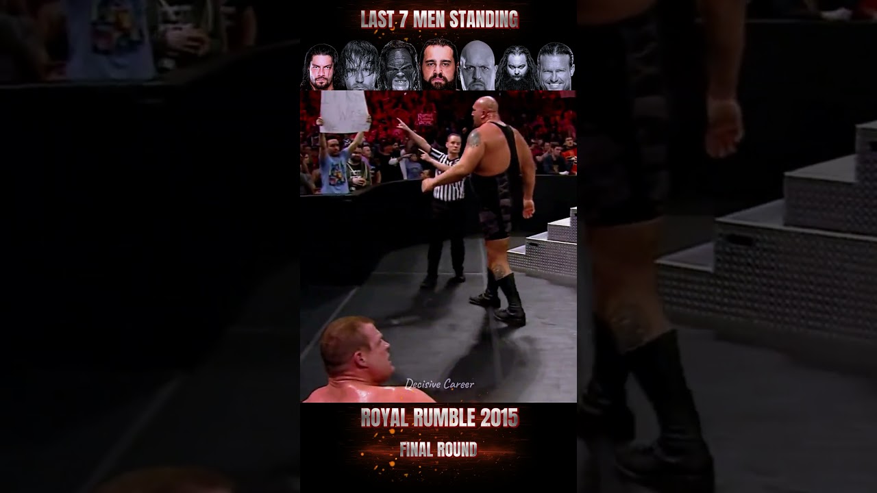 Royal Rumble 2015 Final 7 Men Standing WWE Shorts P16 