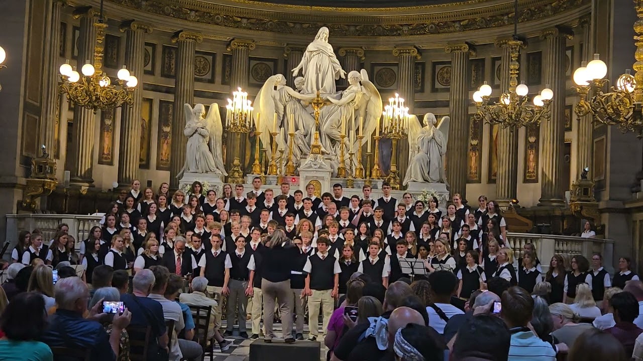 The Utah Ambassadors of Music 2025 Europe Tour, choir performance in France