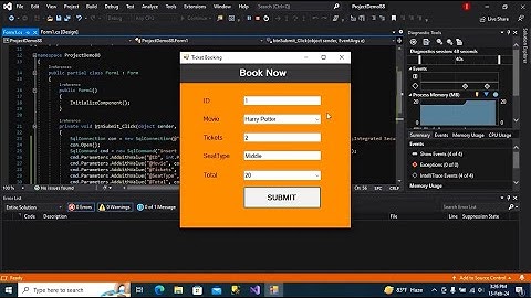 Movie Ticket Booking Software Using C#.Net | C# Mini project