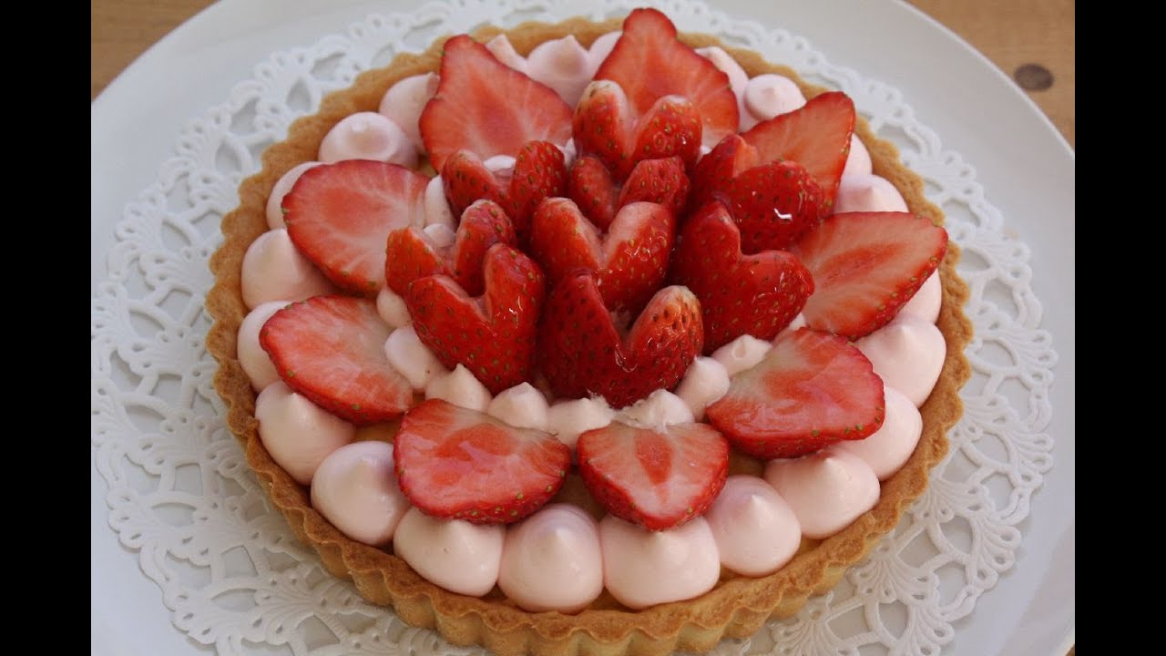 How To Make Strawberry Tart 苺タルト作り方 レシピ バレンタインにも Youtube