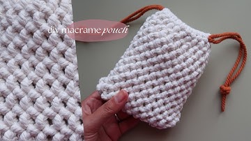 DIY Macrame Mini Pouch | Mini Bolsita de Macrame | Step by Step Tutorial