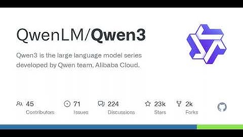 GitHub - QwenLM/Qwen3: Qwen3 is the large language model series developed by Qwen team, Alibaba C...