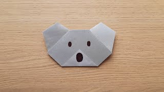 Оригами коала |Origami Koala Face| 折り紙　コアラ