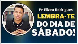 O SÁBADO É UM DIA PARA A FAMÍLIA DIZ PASTOR DA ASSEMBLEIA DE DEUS/ Elizeu Rodrigues#elizeurodrigues