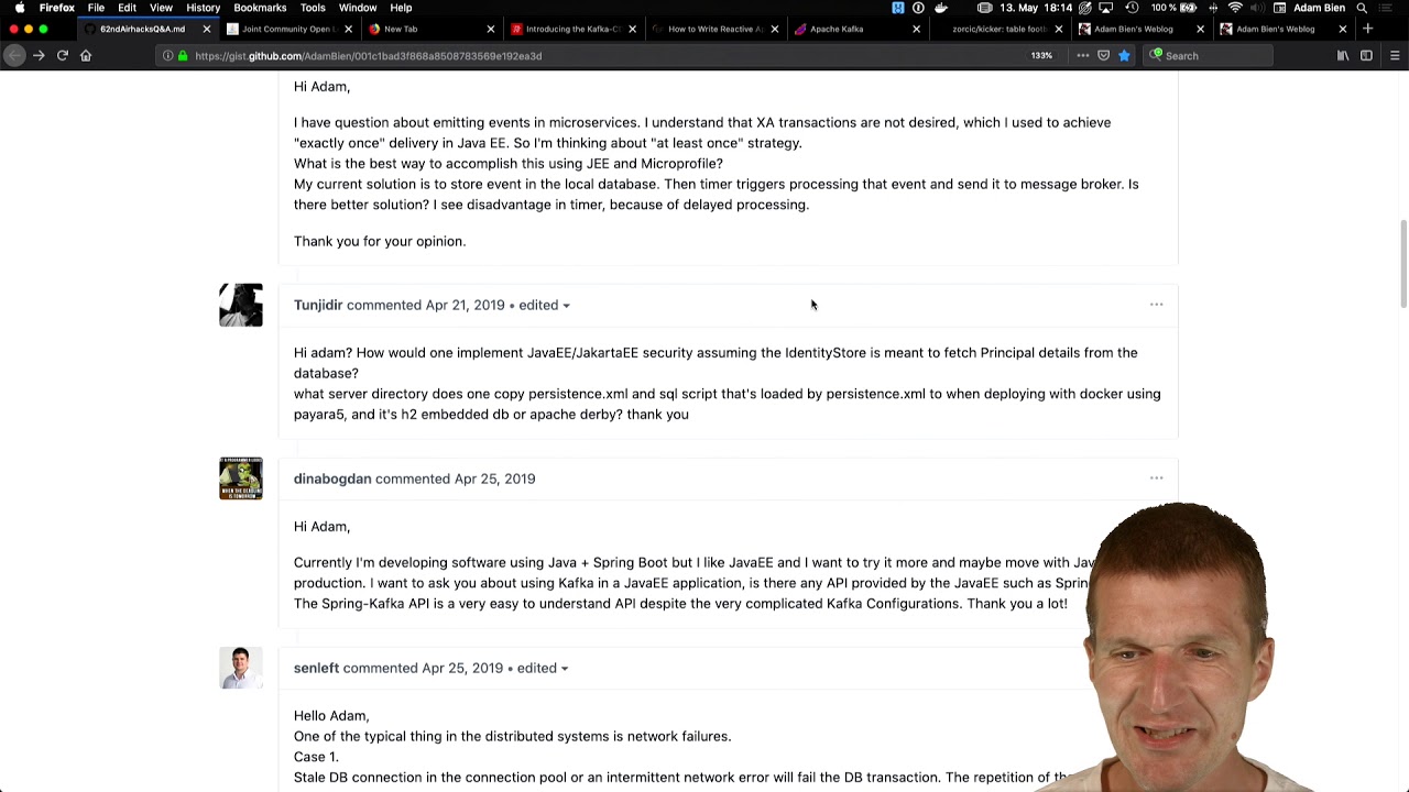 62nd airhacks.tv Questions and Answers YouTube