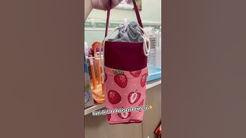 Túi vải canvas đựng, xách bình nước, bình/ly giữ nhiệt, tumbler, có quai treo tiện dụng